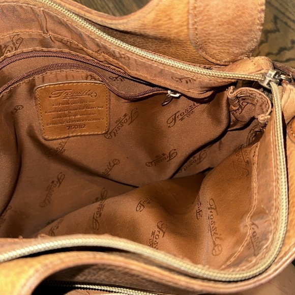 Fossil caramel brown leather bag with key - Picture 5 of 8